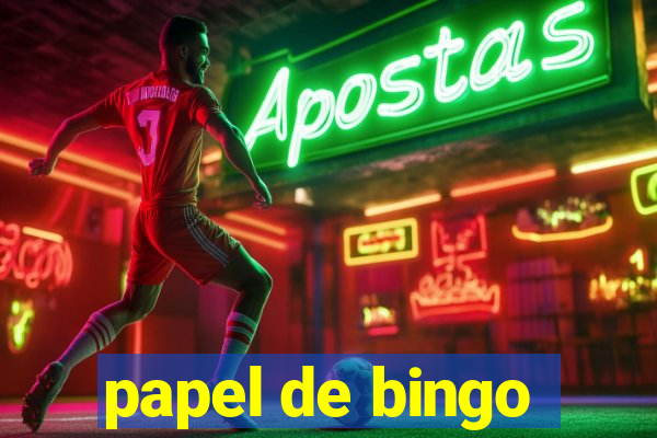 papel de bingo